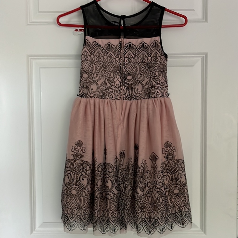 EASTER LACE PINK & BLACK CHILDREN’S PLACE SZ.6/8 DRESS - Picture 7 of 7